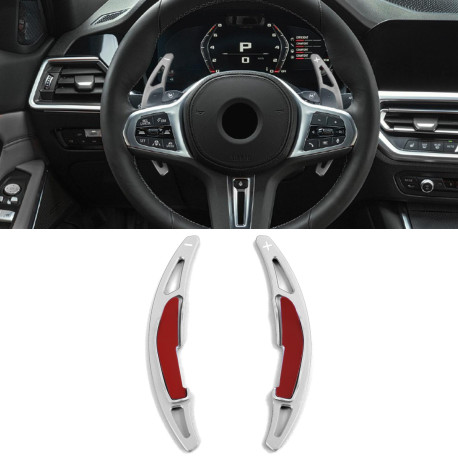 Paddle shifters Leve del cambio in alluminio per BMW M2 F87 M3 F80 M4 F82 F83, argento | race-shop.it