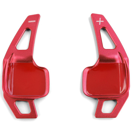 Paddle shifters Leve del cambio in alluminio per BMW 5er F10 F11 F07 6er F12 F13 F01, rosso | race-shop.it
