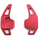 Paddle shifters Leve del cambio in alluminio per BMW 5er F10 F11 F07 6er F12 F13 F01, rosso | race-shop.it