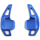 Paddle shifters Leve del cambio in alluminio per BMW 5er F10 F11 F07 6er F12 F13 F01, blu | race-shop.it
