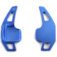 Paddle shifters Leve del cambio in alluminio per BMW 5er F10 F11 F07 6er F12 F13 F01, blu | race-shop.it