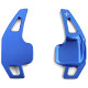 Paddle shifters Leve del cambio in alluminio per BMW 5er F10 F11 F07 6er F12 F13 F01, blu | race-shop.it