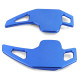 Paddle shifters Leve del cambio in alluminio per BMW 5er F10 F11 F07 6er F12 F13 F01, blu | race-shop.it