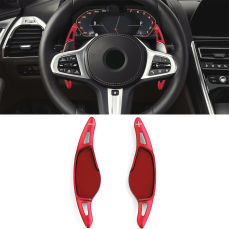 Paddle shifters Leve del cambio in alluminio per BMW X3 G01 F97 X4 G02 F98 X5 G05, rosso | race-shop.it
