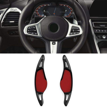 Paddle shifters Leve del cambio in alluminio per BMW 3er G20 4er G22 5er G30 G32, nero | race-shop.it