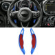 Paddle shifters Leve del cambio in alluminio per Mini Cooper F55 F56 Cabrio F57, blu | race-shop.it