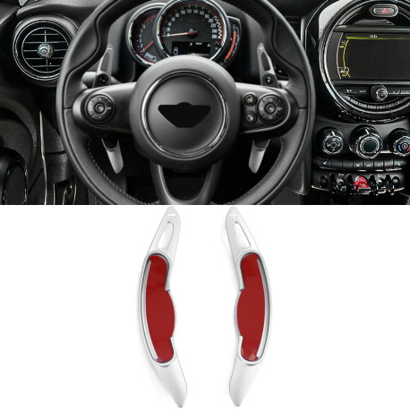 Paddle shifters Aluminium paddle shifters for Mini Clubman F54 Countryman F60, silver | race-shop.it