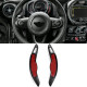 Paddle shifters Leve del cambio in alluminio per Mini Cooper F55 F56 Cabrio F57, nero | race-shop.it
