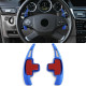 Paddle shifters Leve del cambio in alluminio per Mercedes W176 W246 W212 C207 A207 S212, blu | race-shop.it