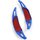 Paddle shifters Leve del cambio in alluminio per Mercedes AMG G63 W463 GLA35 GLA45 X156, blu | race-shop.it