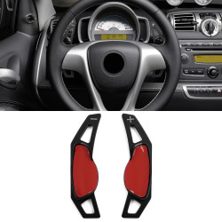 Leve del cambio in alluminio per Smart ForTwo 451 Coupe Cabrio 09-19, nero