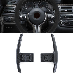 Carbon paddle shifters for BMW 5er F10 F11 6er F06 F12 F13, nero