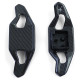 Paddle shifters Leve del cambio in carbonio per Audi A6 S6 RS6 C8 F2 A7 S7 RS7 C7 4G, nero | race-shop.it