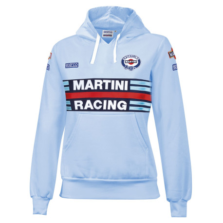 Felpe con cappuccio e giacche Sparco MARTINI RACING lady`s hoodie, heavenly | race-shop.it