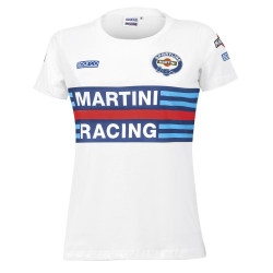 T-shirt da donna SPARCO MARTINI RACING, bianco