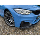 Body kit e accessori visivi CT CARBON splitter anteriore (MP Style) per BMW M3/M4 (F80 F82 F83) (3 piece), carbonio | race-shop.it