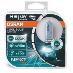 Osram lampade per fari alogeni COOL BLUE INTENSE (NEXT GEN) H15 (2pcs)