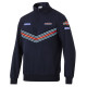 Felpe con cappuccio e giacche SPARCO MARTINI RACING half zip sweatshirt, blue marine | race-shop.it