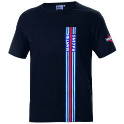T-shirt SPARCO MARTINI RACING Stripes, nero