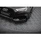 Body kit e accessori visivi Splitter anteriore V1 Audi RS3 Sedan 8V Facelift (Alette nero/rosso lucido) | race-shop.it