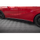 Body kit e accessori visivi MAXTON DESIGN diffusori minigonne per Mercedes-Benz A 45 AMG W176 Facelift, nero-rosso + alette lucide | race-shop.it