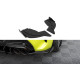 MAXTON DESIGN splitter laterali posteriori per BMW 1 F40 M-Pack / M135i, nero-rosso + alette lucide, V2