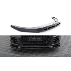 MAXTON DESIGN splitter anteriore per Audi SQ7 / Q7 S-Line Mk2, nero lucido, V2
