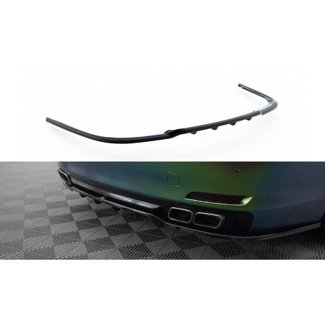 Body kit e accessori visivi MAXTON DESIGN splitter posteriore centrale per BMW 7 F01 (con barre verticali), nero lucido | race-shop.it