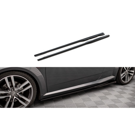 Body kit e accessori visivi MAXTON DESIGN diffusori minigonne per Audi TT S-Line 8S, nero lucido | race-shop.it
