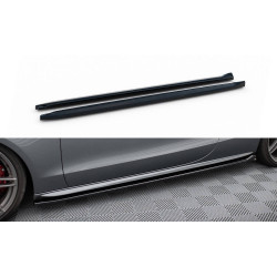 MAXTON DESIGN diffusori minigonne per Audi S5 / A5 S-Line Coupe 8T, nero lucido, V2