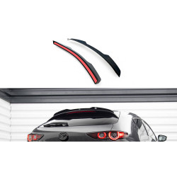 MAXTON DESIGN estensione spoiler per Mazda 3 Mk4, nero lucido