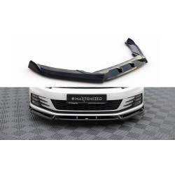 MAXTON DESIGN splitter anteriore per Volkswagen Scirocco Mk3 Facelift, nero lucido, V2