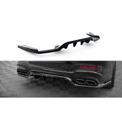MAXTON DESIGN splitter posteriore centrale per Mercedes-AMG GLC 63 SUV X253 (con barre verticali), nero lucido, V1