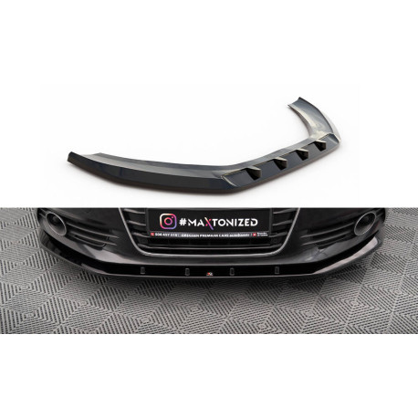 Body kit e accessori visivi MAXTON DESIGN splitter anteriore per Audi A6 C7, nero lucido, V3 | race-shop.it