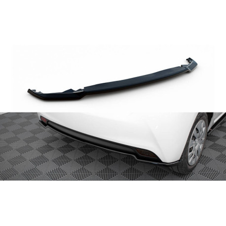Body kit e accessori visivi MAXTON DESIGN splitter posteriore centrale per Toyota Yaris Mk3 Facelift, nero lucido | race-shop.it