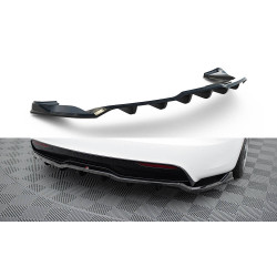 Splitter posteriore centrale (con strisce verticali) V1 Tesla Model S Plaid Mk1 Facelift