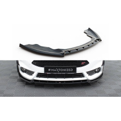 MAXTON DESIGN splitter anteriore per Ford Fiesta ST Mk7 Facelift, nero lucido, V4