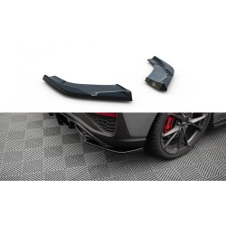MAXTON DESIGN splitter laterali posteriori per Hyundai I30 N Hatchback Mk3 Facelift, nero lucido, V5