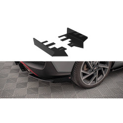 MAXTON DESIGN alette laterali posteriori per Hyundai I30 Fastback N-Line Mk3 Facelift, nero lucido