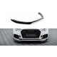 MAXTON DESIGN splitter anteriore per Audi RS3 Sedan 8V Facelift, nero lucido, V5