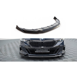 MAXTON DESIGN splitter anteriore per BMW 5 M-Pack G60, nero lucido, V2