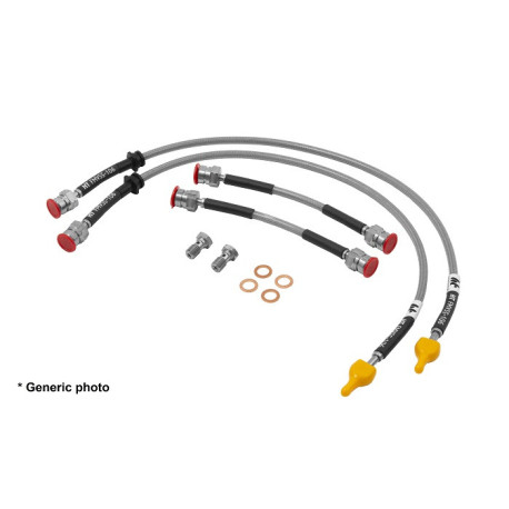 Tubi freno per un modello specifico FORGE tubi freno intrecciati per Honda Civic EP3 2.0 Type R 2001 - 2005 | race-shop.it