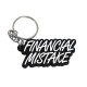 Portachiavi PVC rubber keychain "Financial Mistake" | race-shop.it