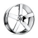 Cerchi in lega DUB DUB S115 BALLER wheel 22x8.5 5X114.3 72.56 ET38, Chrome | race-shop.it