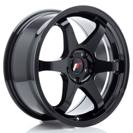 Cerchi in lega Japan Racing JR3 17x8 ET35 4x100 Nero lucido | race-shop.it