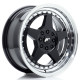 Cerchi in lega Japan Racing JR6 16x7 ET25 4x100/108 Nero lucido con bordo lavorato | race-shop.it