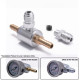 Adattatori per montaggio sensori Fuel pressure gauge adaptor kit (AN6 to 1/8NPT, 8mm to 1/8NPT) | race-shop.it