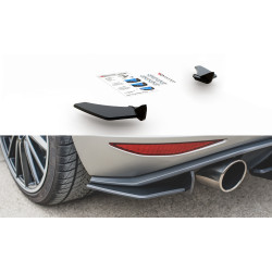 MAXTON DESIGN Racing Durability splitter laterali posteriori per VW Golf 7 GTI, nero-rosso, V1