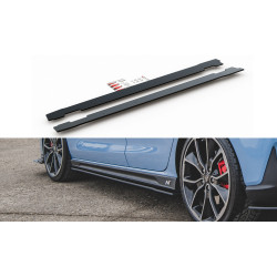 MAXTON DESIGN Racing Durability diffusori minigonne per Hyundai I30 N Mk3 / Mk3 FL Hatchback / Fastback, nero, V1