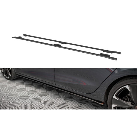 Body kit e accessori visivi MAXTON DESIGN Street Pro diffusori minigonne per Cupra Leon, nero | race-shop.it